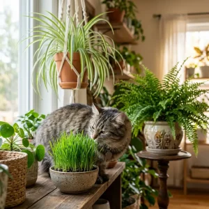Cat-Proof Your Garden:                    How to Stop Cats from Eating Houseplants